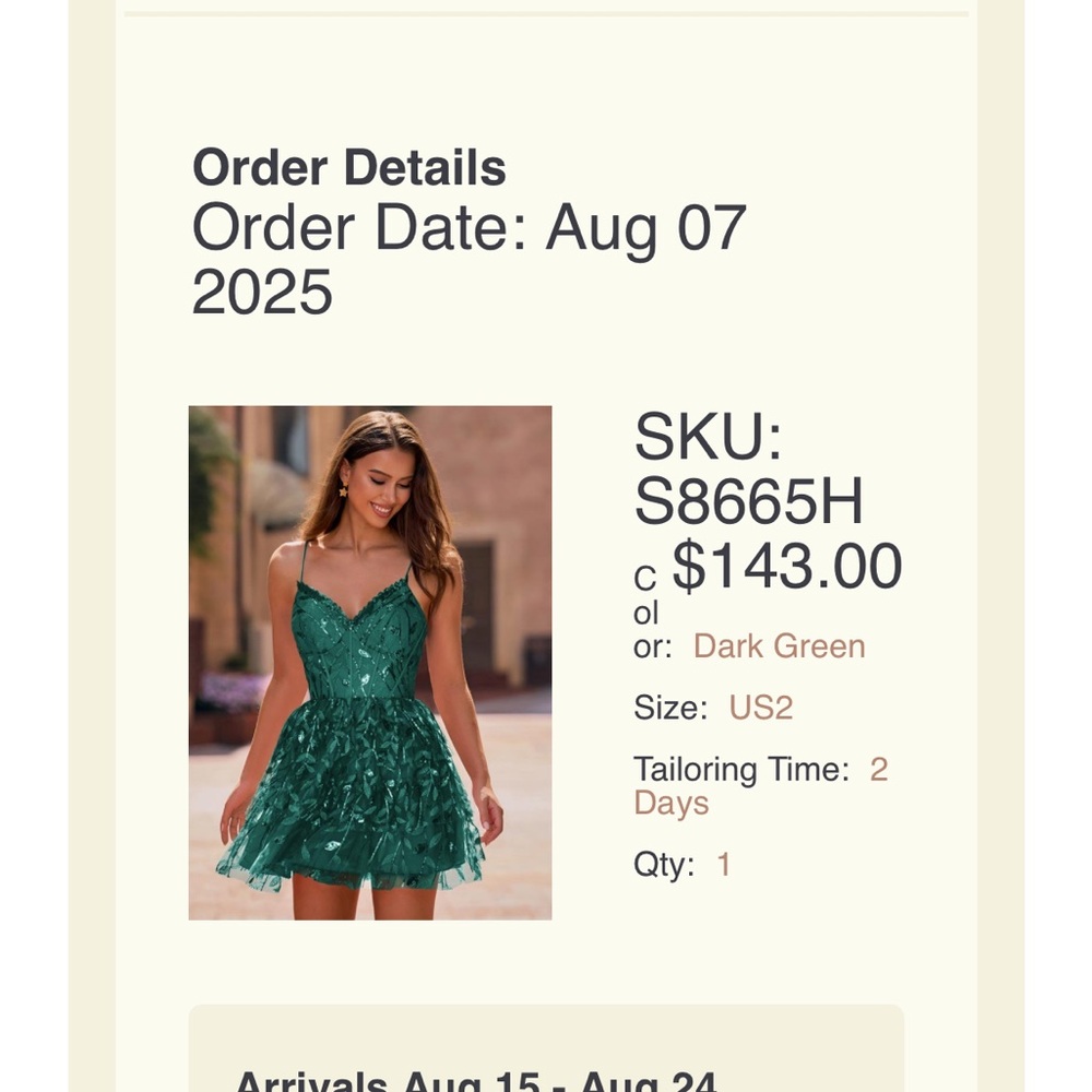 Elegant Dark Green Mini Dress
